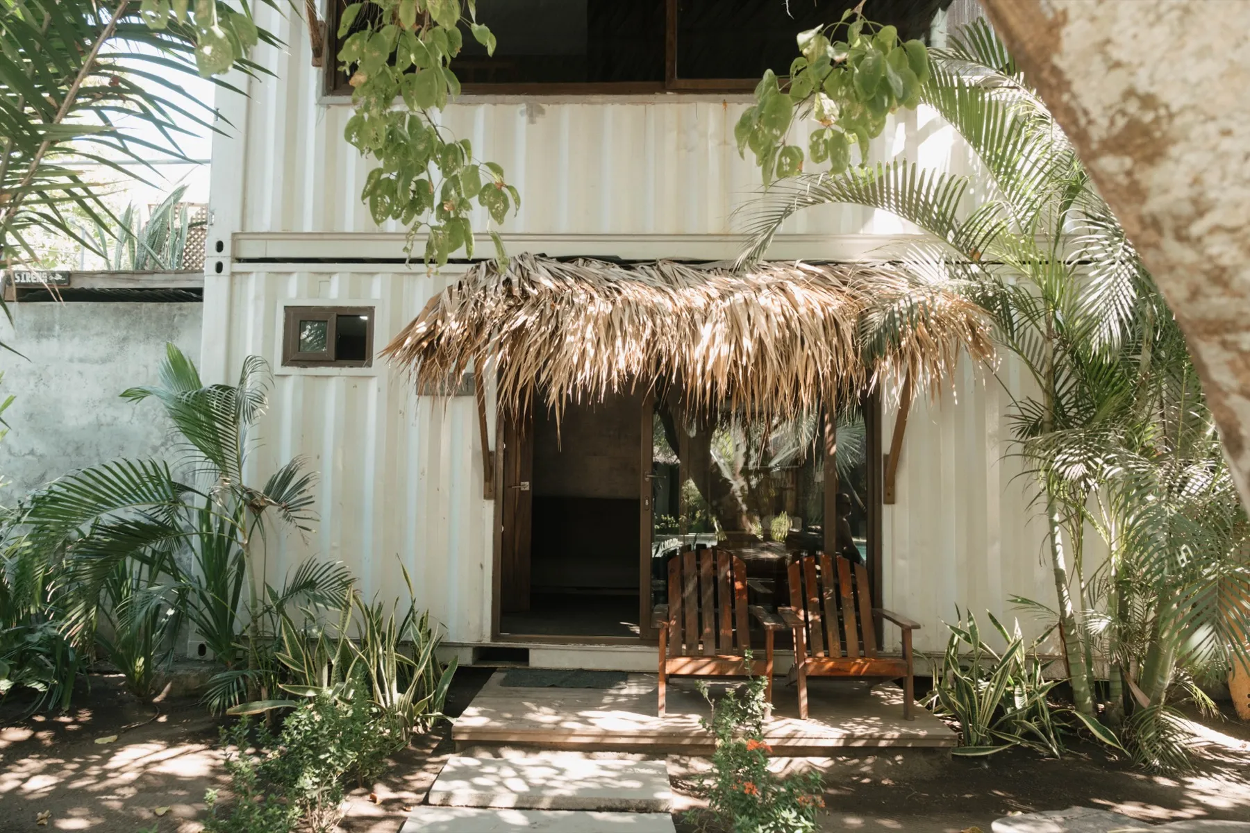Pool-front containers